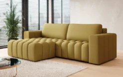 Designer Ecksofa Tirina mit Schlaffunktion