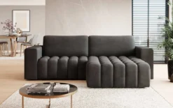 Designer Ecksofa Tirina mit Schlaffunktion
