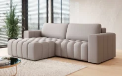 Designer Ecksofa Tirina mit Schlaffunktion