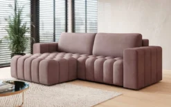 Designer Ecksofa Tirina mit Schlaffunktion