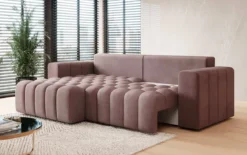 Designer Ecksofa Tirina mit Schlaffunktion