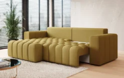 Designer Ecksofa Tirina mit Schlaffunktion
