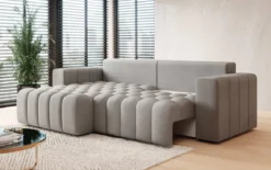 Designer Ecksofa Tirina mit Schlaffunktion