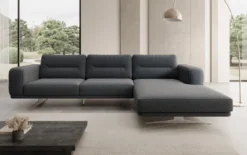 Designer Ecksofa Torino in Bouclé