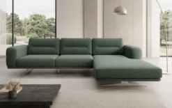 Designer Ecksofa Torino in Bouclé