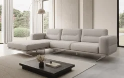 Designer Ecksofa Torino in Bouclé