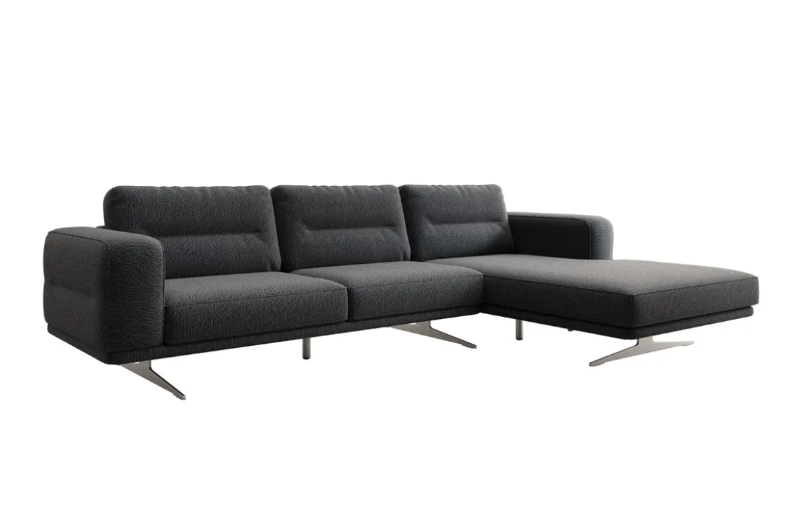 Designer Ecksofa Torino in Bouclé