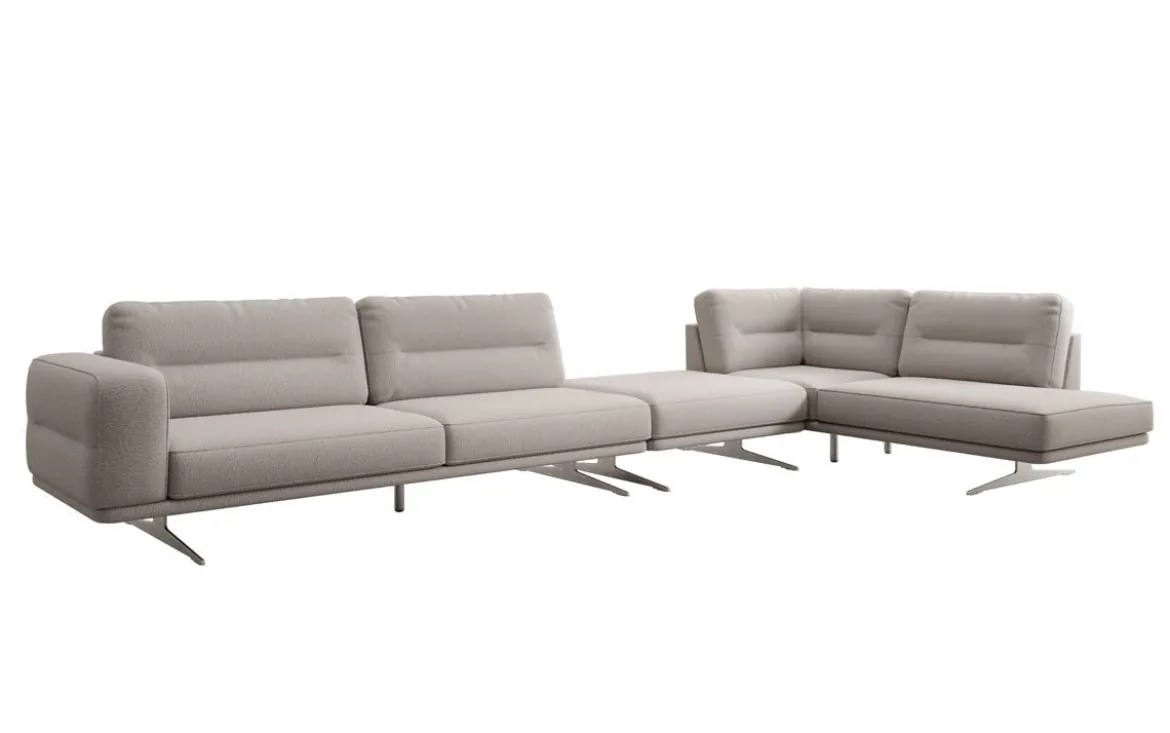 Designer Ecksofa Torino Maxi in Bouclé