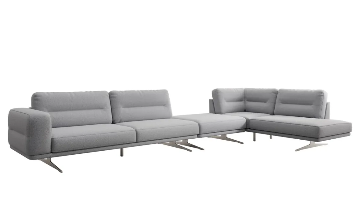 Designer Ecksofa Torino Maxi in Bouclé