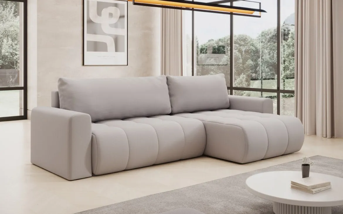 Designer Ecksofa Venezia mit Schlaffunktion und Stauraum