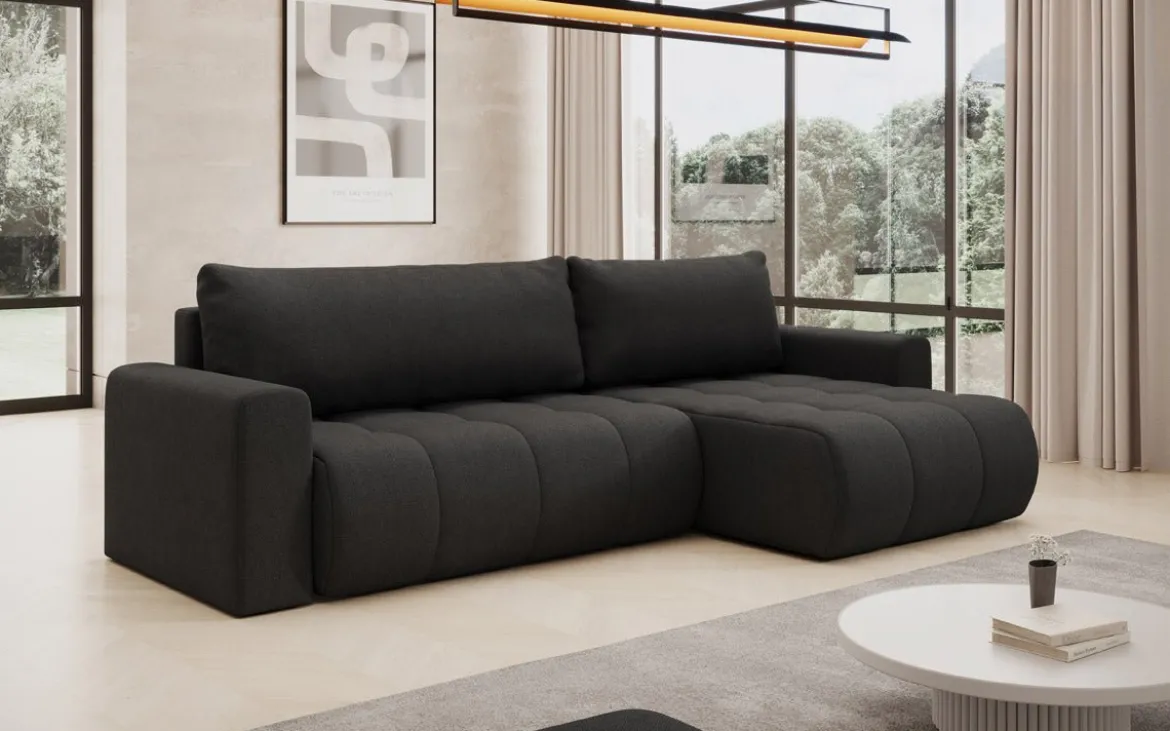 Designer Ecksofa Venezia mit Schlaffunktion und Stauraum