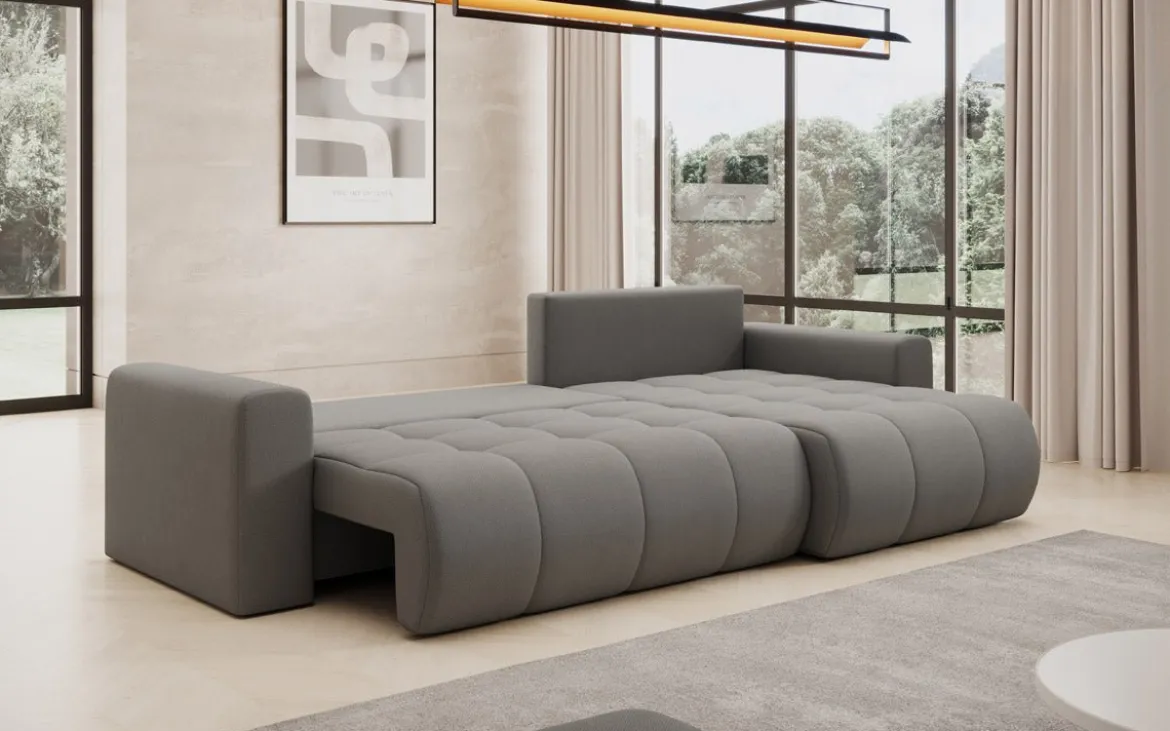 Designer Ecksofa Venezia mit Schlaffunktion und Stauraum