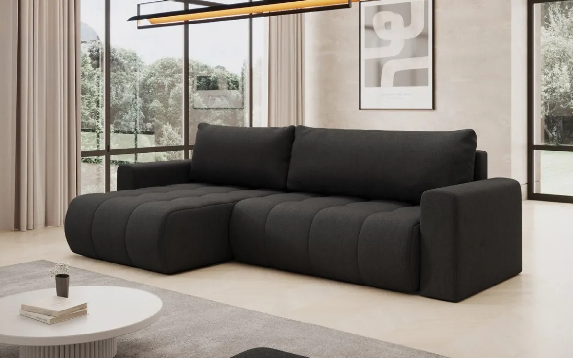 Designer Ecksofa Venezia mit Schlaffunktion und Stauraum
