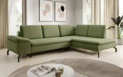 Designer Ecksofa Verila L mit Schlaf- und Klappfunktion