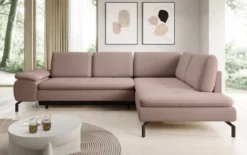 Designer Ecksofa Verila L mit Schlaf- und Klappfunktion