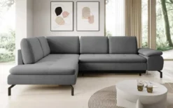 Designer Ecksofa Verila L mit Schlaf- und Klappfunktion