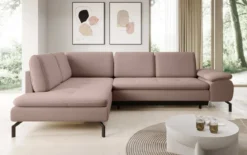 Designer Ecksofa Verila L mit Schlaf- und Klappfunktion