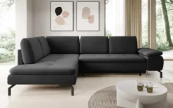 Designer Ecksofa Verila L mit Schlaf- und Klappfunktion