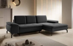 Designer Ecksofa Verila Mini mit Schlaf- und Klappfunktion