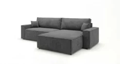 Designer Ecksofa Vienna mit Schlaf- und Klappfunktion in Cord