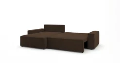 Designer Ecksofa Vienna mit Schlaf- und Klappfunktion in Cord