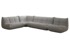 Designer Ecksofa Wohnlandschaft Calmo in Teddy Bouclé