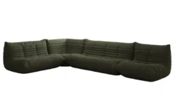 Designer Ecksofa Wohnlandschaft Calmo in Teddy Bouclé