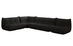 Designer Ecksofa Wohnlandschaft Calmo in Teddy Bouclé