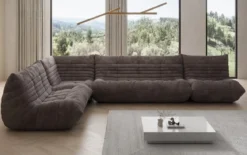Designer Ecksofa Wohnlandschaft Calmo in Cord