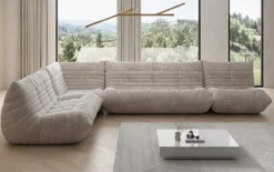 Designer Ecksofa Wohnlandschaft Calmo in Cord