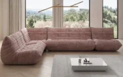 Designer Ecksofa Wohnlandschaft Calmo in Cord