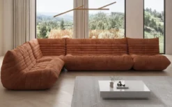 Designer Ecksofa Wohnlandschaft Calmo in Cord