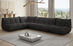 Designer Ecksofa Wohnlandschaft Calmo in Cord