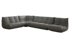 Designer Ecksofa Wohnlandschaft Calmo in Echtleder
