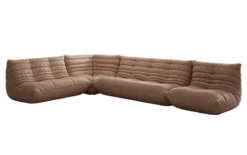 Designer Ecksofa Wohnlandschaft Calmo in Echtleder