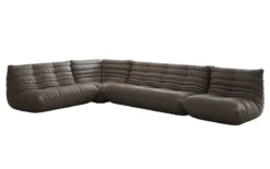 Designer Ecksofa Wohnlandschaft Calmo in Echtleder
