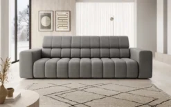 Designer 3er Sofa Aurora mit verstellbaren Kopfstützen