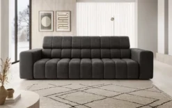 Designer 3er Sofa Aurora mit verstellbaren Kopfstützen