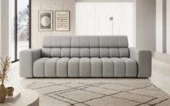 Designer 3er Sofa Aurora mit verstellbaren Kopfstützen