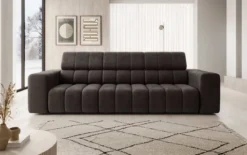 Designer 3er Sofa Aurora mit verstellbaren Kopfstützen