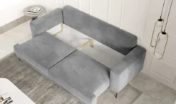 Designer 3er Sofa Diana mit Schlaffunktion und Stauraum