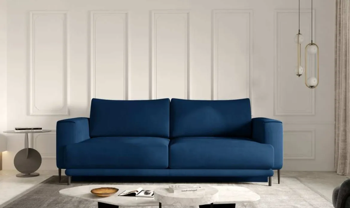Designer 3er Sofa Diana mit Schlaffunktion und Stauraum