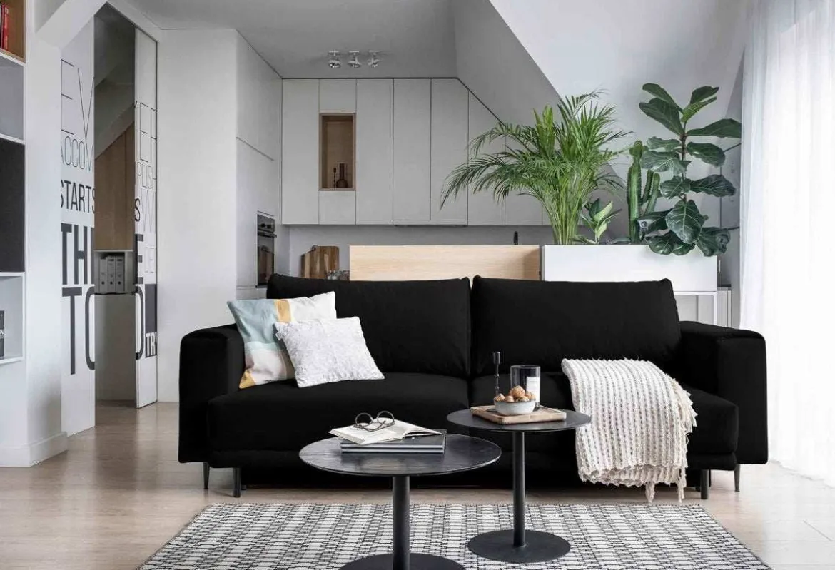 Designer 3er Sofa Diana mit Schlaffunktion und Stauraum
