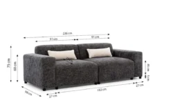 Designer 2er Sofa Napoli