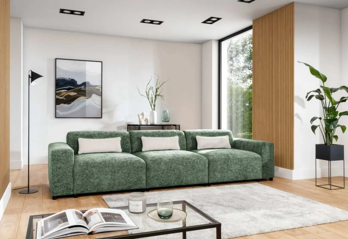 Designer 3er Sofa Napoli