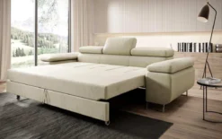 Designer 3er Sofa Siera mit Schlaffunktion in Samt