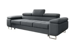 Designer 3er Sofa Siera mit Schlaffunktion in Samt