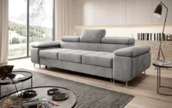 Designer 3er Sofa Siera mit Schlaffunktion in Samt