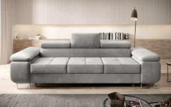 Designer 3er Sofa Siera mit Schlaffunktion in Samt