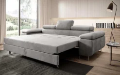 Designer 3er Sofa Siera mit Schlaffunktion in Samt